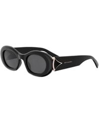 BVLGARI - Bulgari Oval Frame Sunglasses - Lyst