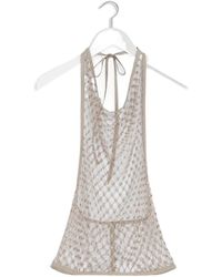 Lemaire - Fishnet Halter Top - Lyst