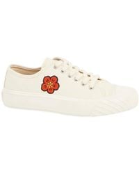 KENZO - Boke Flower Motif Lace-Up Sneakers - Lyst