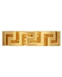 Versace - Greek Pattern Ring - Lyst