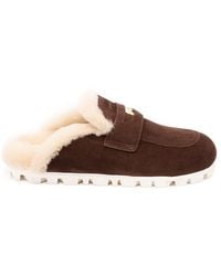 Miu Miu - Logo-Plaque Mules - Lyst