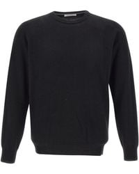 Kangra Cashmere - Kangra Crew Neck Knitted Sweater - Lyst