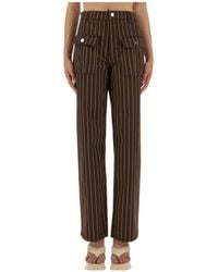 Baum und Pferdgarten - Pinstripe Wide Leg Jeans - Lyst