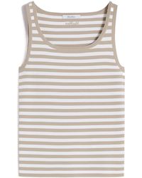 Max Mara - Striped Fitted Tank Top - Lyst