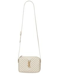 Saint Laurent - Lou Zip-Up Quilted Camera Bag - Lyst
