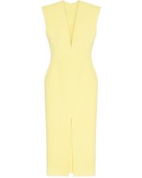 Givenchy - V-Neck Pencil Dress - Lyst