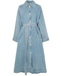 Agolde - Belted Denim Trench Coat - Lyst