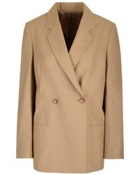 TOTEME - Totême Pocketed Double-Breasted Blazer - Lyst
