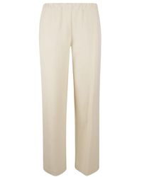 Fabiana Filippi - Elastic-Waist Straight Pants - Lyst