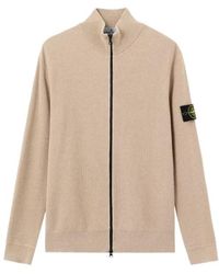 Stone Island - Logo-Patch Cardigan - Lyst