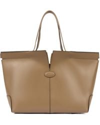 Tod's - Logo Debossed Medium Tote Bag - Lyst