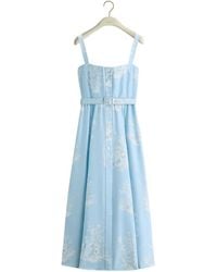 Dior - Iviera Mid-Length Belted Dress - Lyst