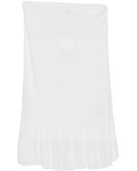 TOTEME - Fluted-Hem Knitted Midi Skirt - Lyst