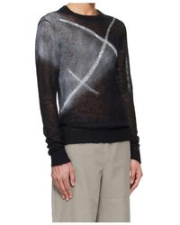 HELIOT EMIL Tied Zip Knit Sweater in Black for Men | Lyst
