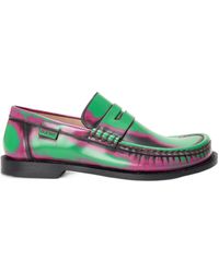 Loewe - Campo Brushed Loafers - Lyst