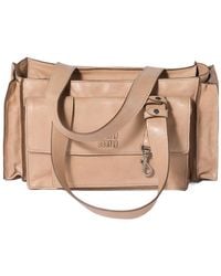 Miu Miu - Utilitaire Nappa Leather Shopping Bag - Lyst