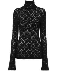 Chloé - Chloé Fitted Turtleneck Knit Top - Lyst