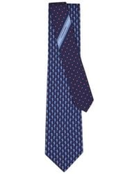 Ferragamo - Ferragamo Seahorse Print Tie - Lyst
