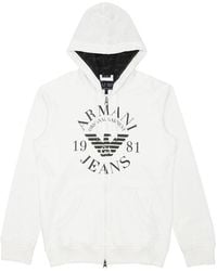 Armani Jeans - Hooded Casual Jacket - Lyst