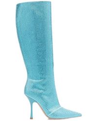 Liu Jo - Crystal-Embellished Pointed-Toe Boots - Lyst