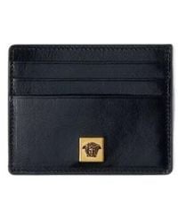 Versace - Logo Flat Cardholder Wallet - Lyst