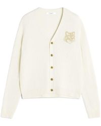 Maison Kitsuné - Maison Kitsuné Long Sleeve Buttoned Jumper - Lyst