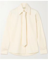 Kallmeyer - Billie Tie-Detailed Cotton-Poplin Shirt - Lyst