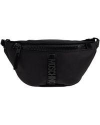 Moschino - Logo Zip Messenger Bag - Lyst