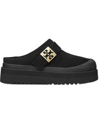 Tory Burch - Mellow Shearling Platform Mules - Lyst