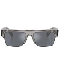 Prada - Eyewear Semi-Rimless Frame Sunglasses - Lyst