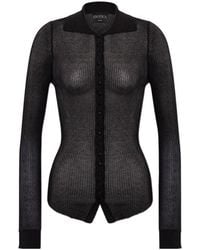 Dondup - Ribbed-Knit Long-Sleeve Cardigan - Lyst