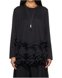 Comme des Garçons - Long-Sleeve Ruffle Top - Lyst