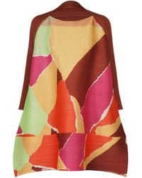Pleats Please Issey Miyake - Abstract-Print Pleated Dress - Lyst