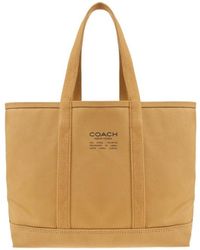 COACH - Utility Stitched Detail Tote Bag - Lyst