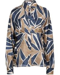 Brunello Cucinelli - Shirt Silk, Brass - Lyst