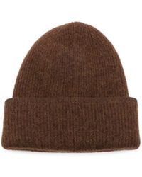 Jacquemus - Logo-Patch Ribbed Beanie Hat - Lyst