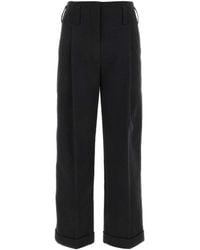 Philosophy Di Lorenzo Serafini - High-Waisted Pleated Wide-Leg Trousers - Lyst