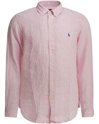 Polo Ralph Lauren - Logo Detailed Striped Shirt - Lyst