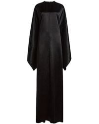 Balenciaga - Maxi Draped Long-Sleeve Dress - Lyst