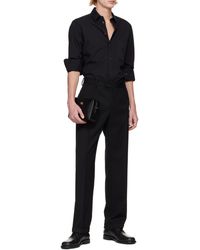 Dolce & Gabbana - Straigh Leg Turn-Up Hem Trousers - Lyst