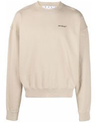Off-White c/o Virgil Abloh - Caravaggio Arrow-Print Crew-Neck Sweatshirt - Lyst