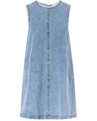 FRAME - Crochet Tide Organic Cotton-Blend Mini Dress - Lyst