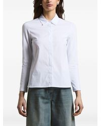 Peserico - Point-Collar Cotton Shirt - Lyst