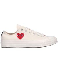 COMME DES GARÇONS PLAY - Heart-Patterned Low-Top Casual Shoes - Lyst