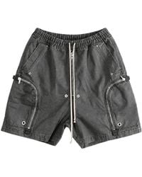 Rick Owens - Bauhaus Drawstring-Waist Cargo Shorts - Lyst