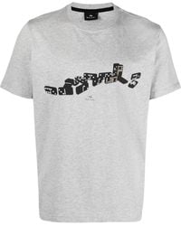 Paul Smith - Dominoes Graphic-Print Organic-Cotton T-Shirt - Lyst