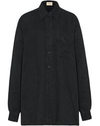 The Row - Nesson Linen Relaxed-Fit Shirt - Lyst