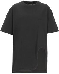The Attico - The Logo Embroidered Oversized Jersey T-Shirt - Lyst