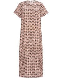 Weekend by Maxmara - Printed Silk T-Shirt Dress - Lyst