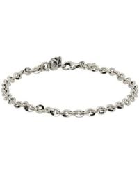 Emanuele Bicocchi - Chain Link Splicing Engraved Bracelet - Lyst
